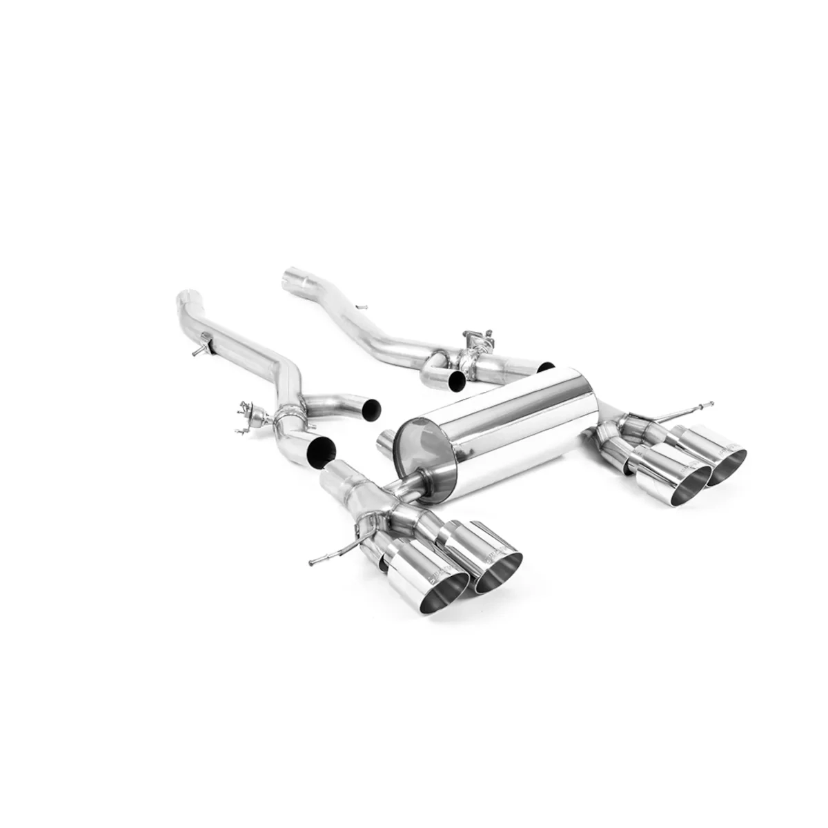 Système d'échappement Cat Back compatible avec BMW S58B30 G8X M3/M4 Milltek