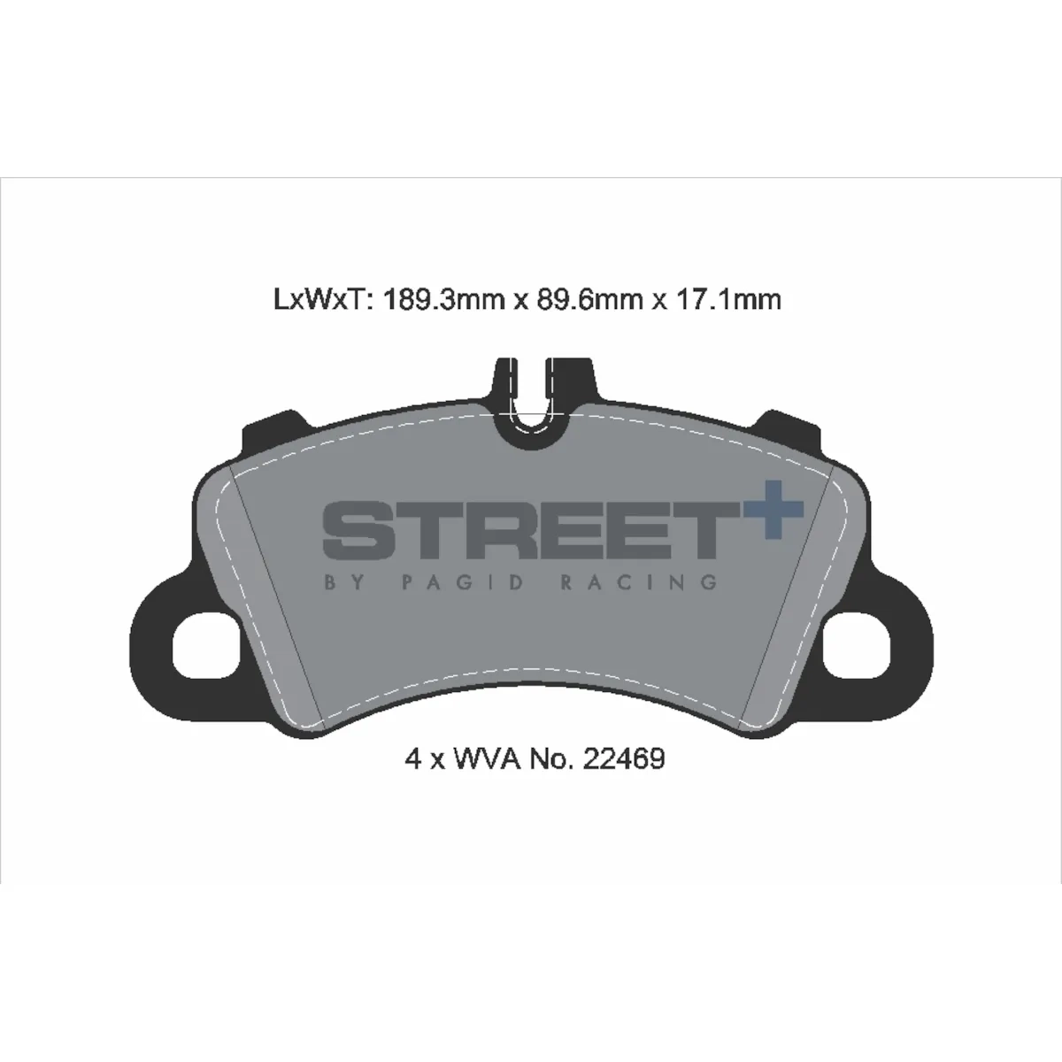 Plaquettes de frein Porsche Racing avant T8271SP2001 Street+ PAGID