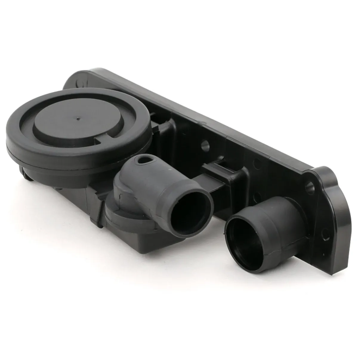 La imagen muestra la válvula PCV OEM 2.0L TFSI EA113 con junta de BAR-TEK® para la ventilación del cárter, apta para motores 2.0L TFSI y para evitar la pérdida de presión de sobrealimentación.
