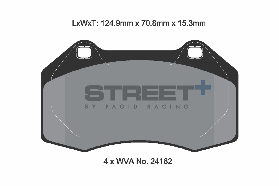 Renault Racing plaquettes de frein VA T8186SP2001 Street+ PAGID