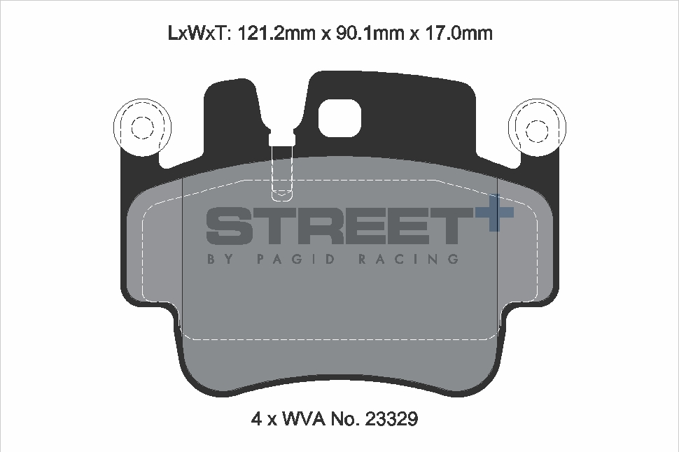 Porsche Racing brake pads VA 8003 Street+ PAGID
