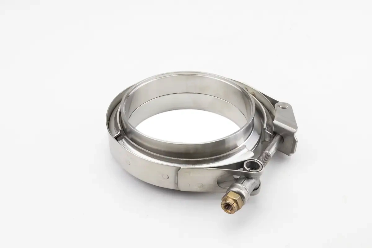 V-Band Auspuff Schelle Edelstahl Nut & Feder Set