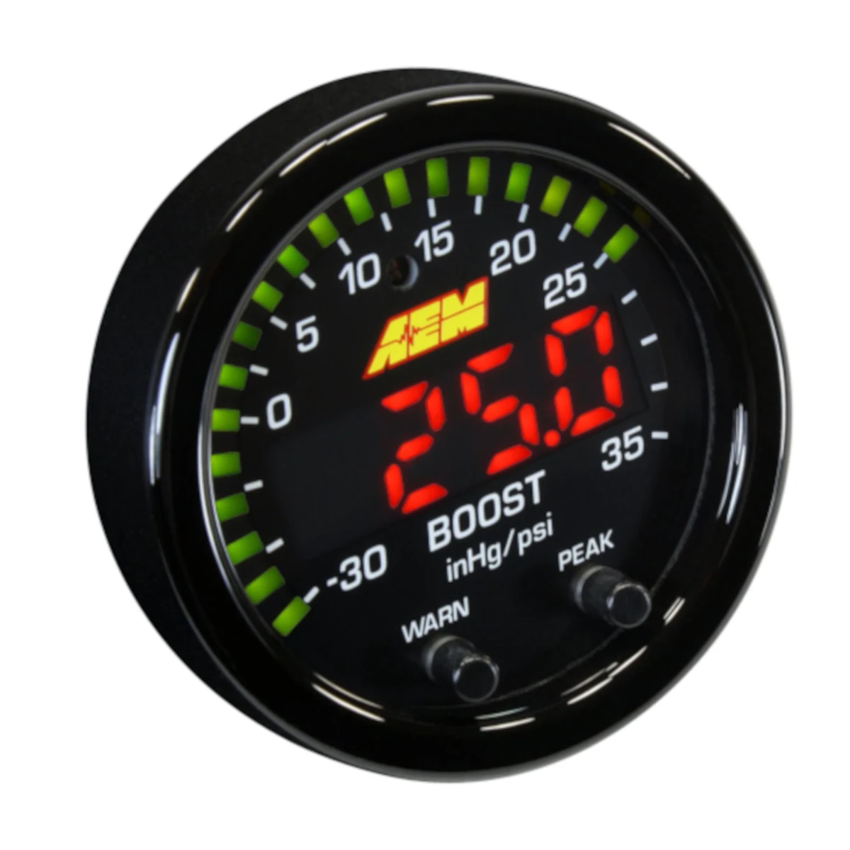 ⁣AEM Digital Boost Pressure Gauge X-Series - up to 2.5 bar
